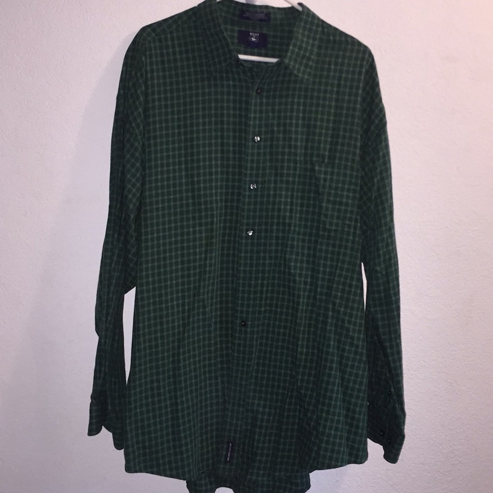 Hunt Club XXL TALL Button Up Long Sleeve Plaid